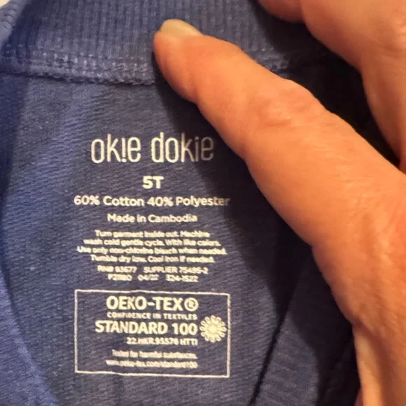 Deal 2 for $10 Girls, 5T, Okie Dokie Purple Floral Kids Leggings Set. EUC - Picture 7 of 7